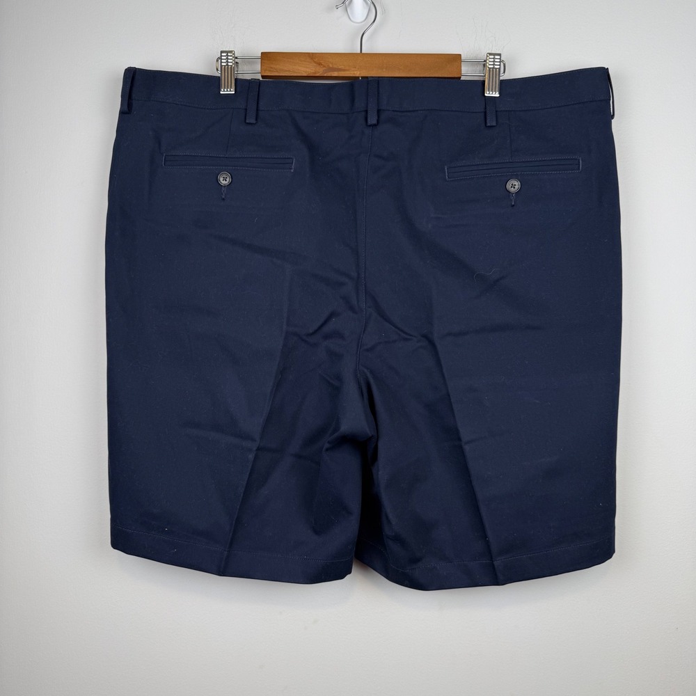 2 Pack Lands' End Mens Chino Shorts 44 Traditional Dbl Pleated Old Money Golf - Picture 5 of 15